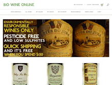 Tablet Screenshot of biowineonline.com